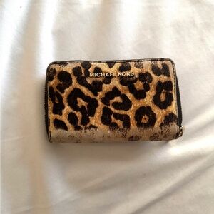 Michael Kors Leopard Print Wallet